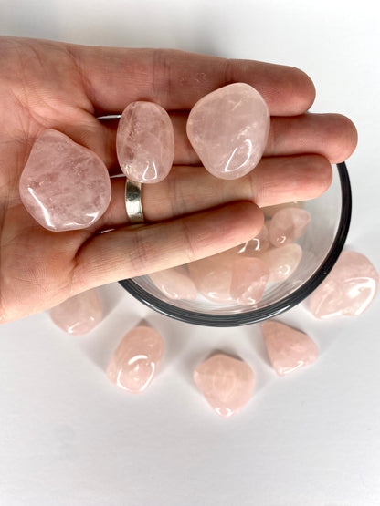 Rose Quartz Tumbled Pocket Stone -