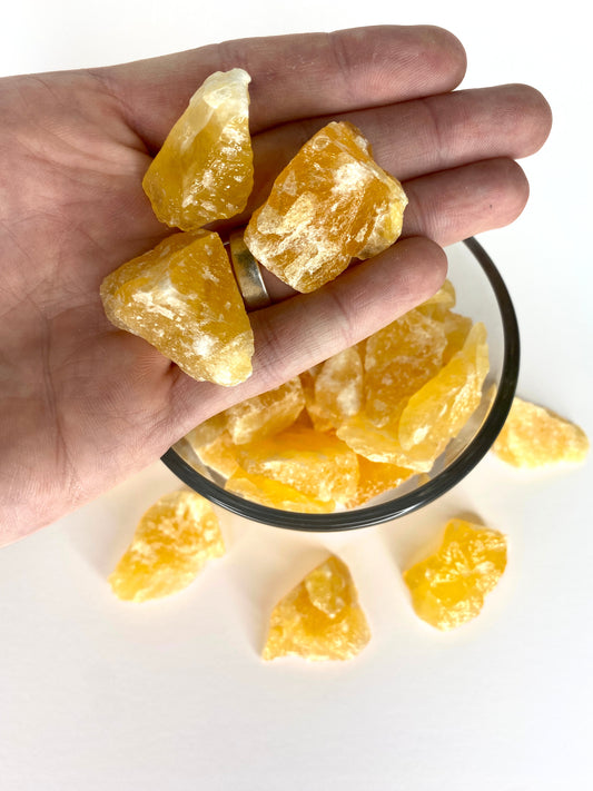 Orange Calcite Raw Stone
