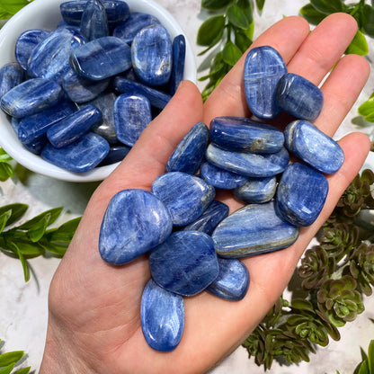 Blue Kyanite Tumbled Pocket Stone