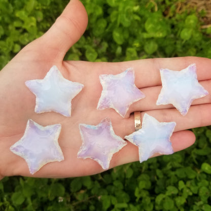 Opalite Hand Knapped Star